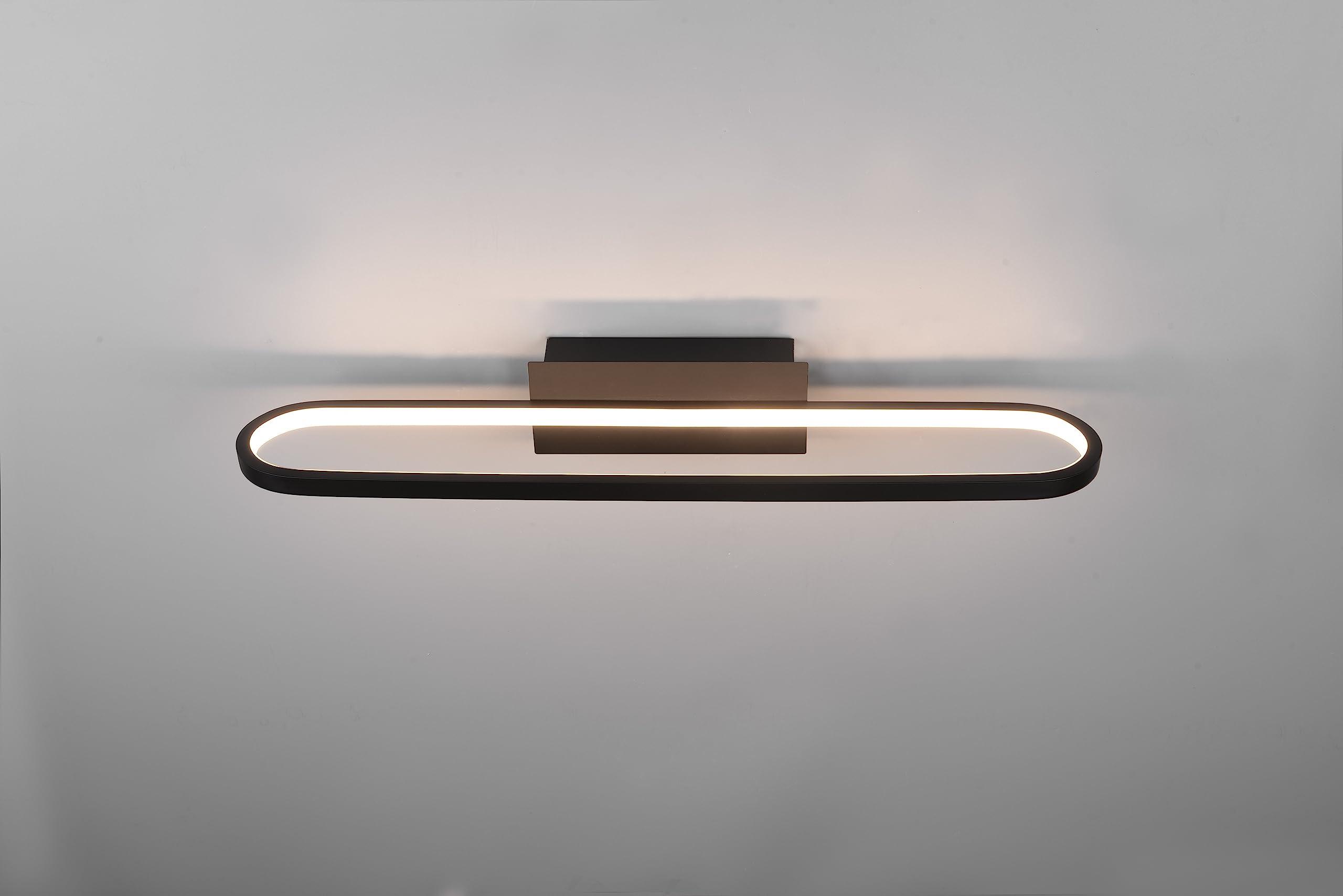 Applique murale Trio Gianni LED 22W 3000K 2700Lm Métal noir mat 60x15x8cm IP44