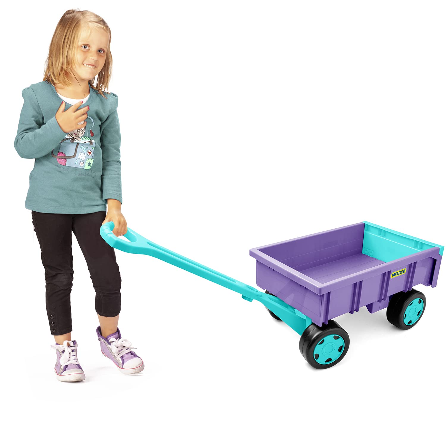 Wader Handcart, Polypropylene (PP) Plastic, Purple/Turquoise, Standard