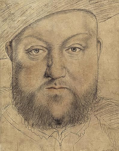 Portrait Henri VIII pour habiller un grand mur vide - Tableau sur toile 60x90