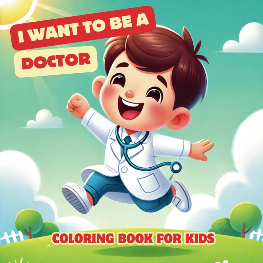 I want to be a doctor: Coloring book for kids inspired by hope and empathy