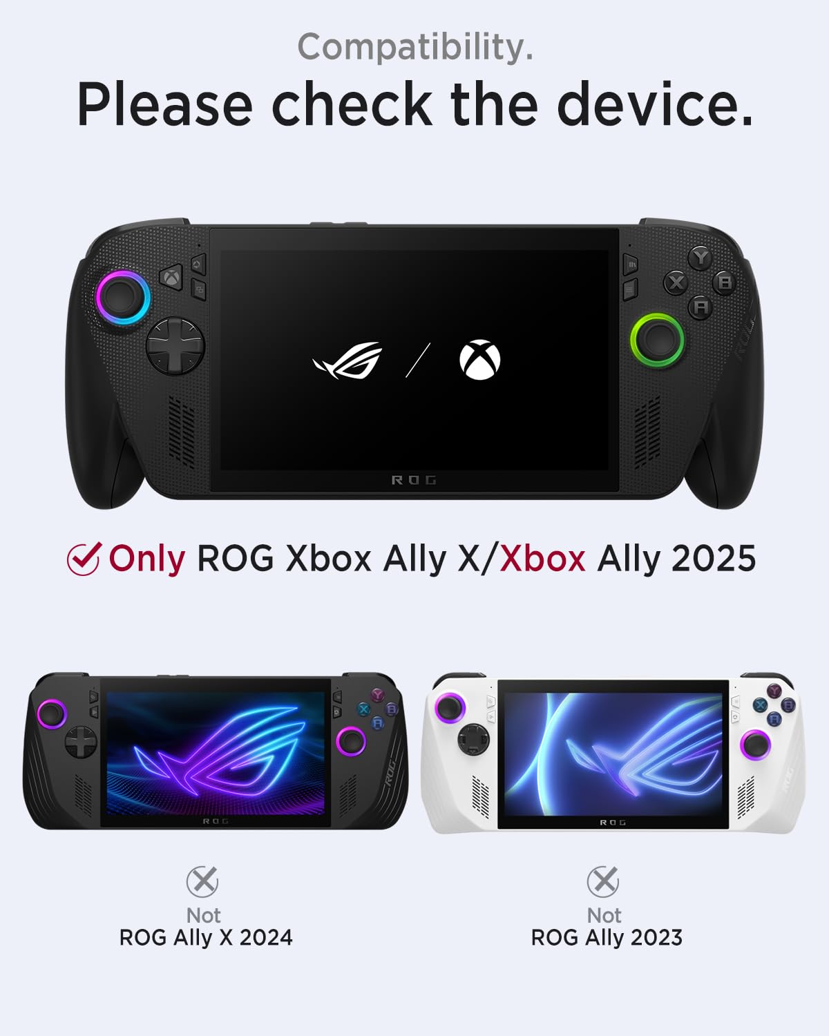 Miimall Custodia Protettiva per ROG Xbox Ally X, Cover Shockproof in Pelle PU, Nero