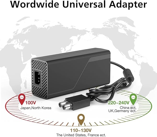 YTEAM Xbox One Power Supply Brick, AC Adapter Power Supply Charger Cord Replacement for Xbox One - 3