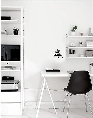 Miniatura 8 de Bulldog francés Frenchie Boston Terrier divertido yoga clásico pedos pared gancho para la correa llaves ropa