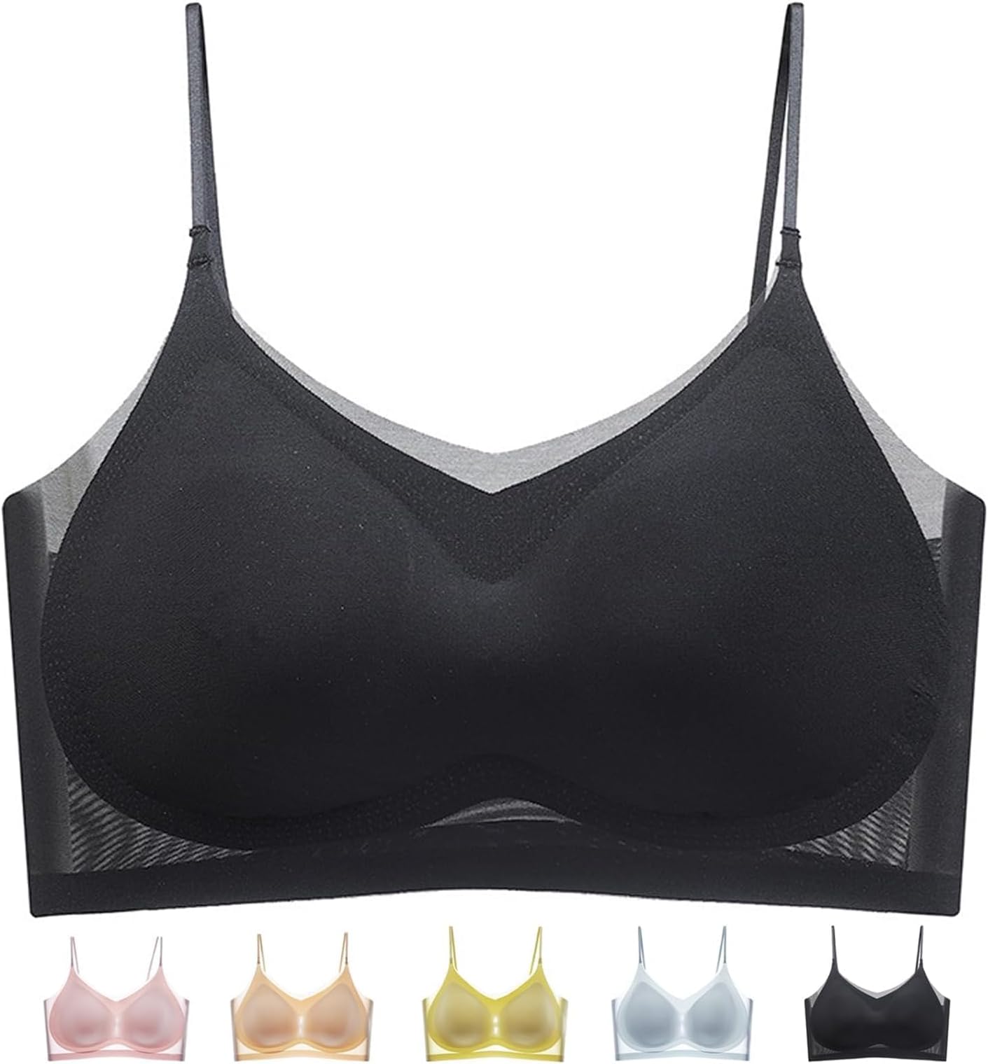 2023 NEW Summer Ultra Thin Plus Size Ice Silk Comfort Bra, Breathable Cooling Lifting Ice Silk Comfort Bras For Women