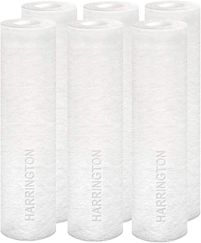 Harrington HVV1-10N Cartucho de repuesto de filtro de agua de sedimentos de 1 micrón, 10 x 2.5 pulgadas, fabricado en Estados Unidos, para cualquier