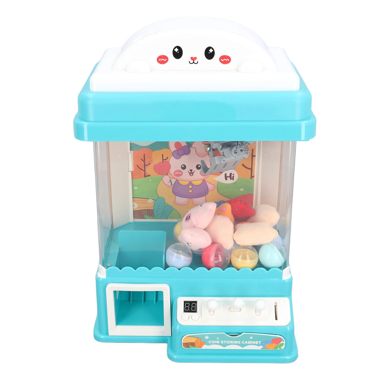 Mini Macchina per Afferrare i Giocattoli con Artigli per Bambini con Luci Lampeggianti e Suoni per Feste di Compleanno Divertente Gioco per Famiglie in Plastica 1 unità