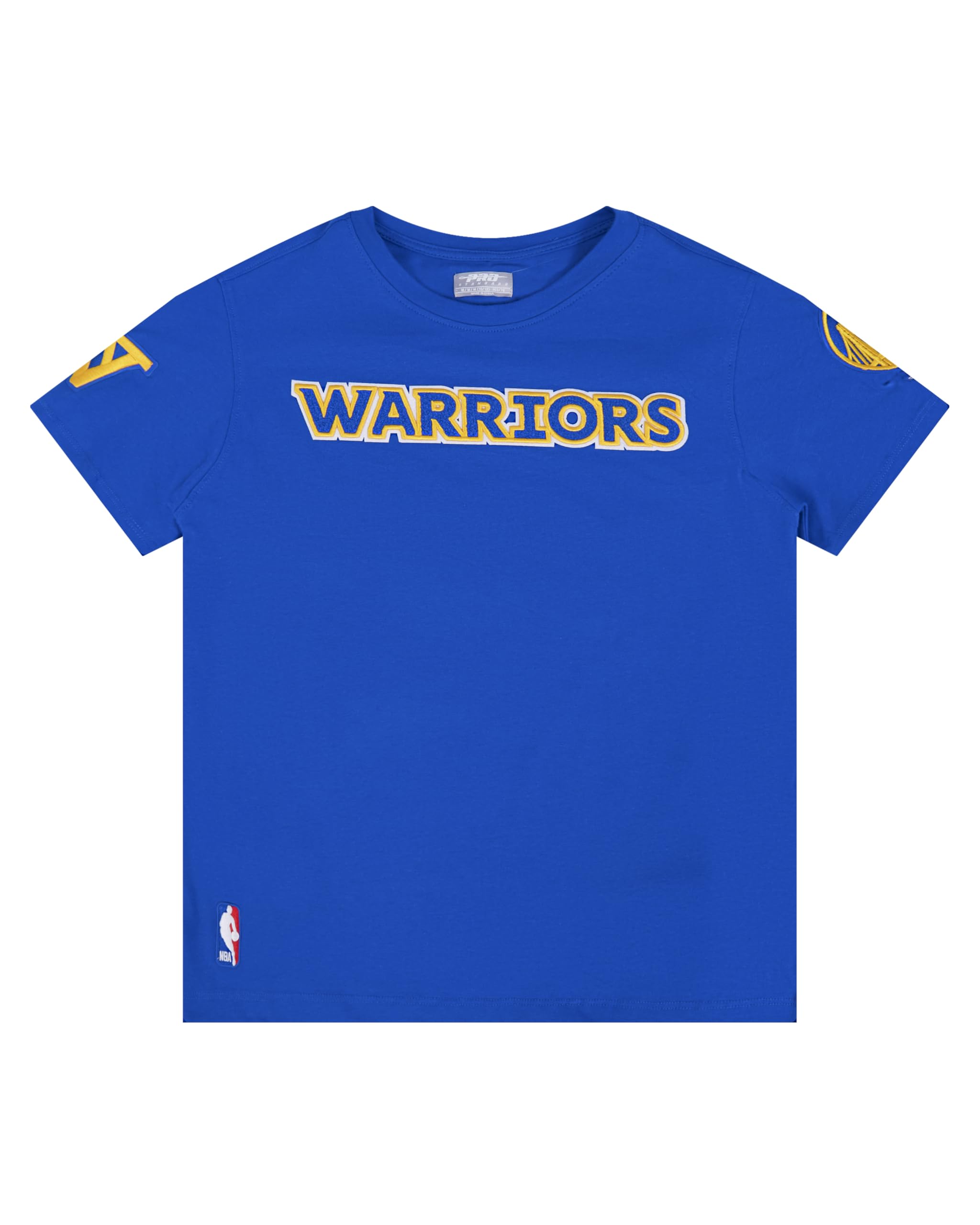 Pro Standard Big Boys NBA Classic Chenille Cotton Short Sleeve Tee, Royal, L