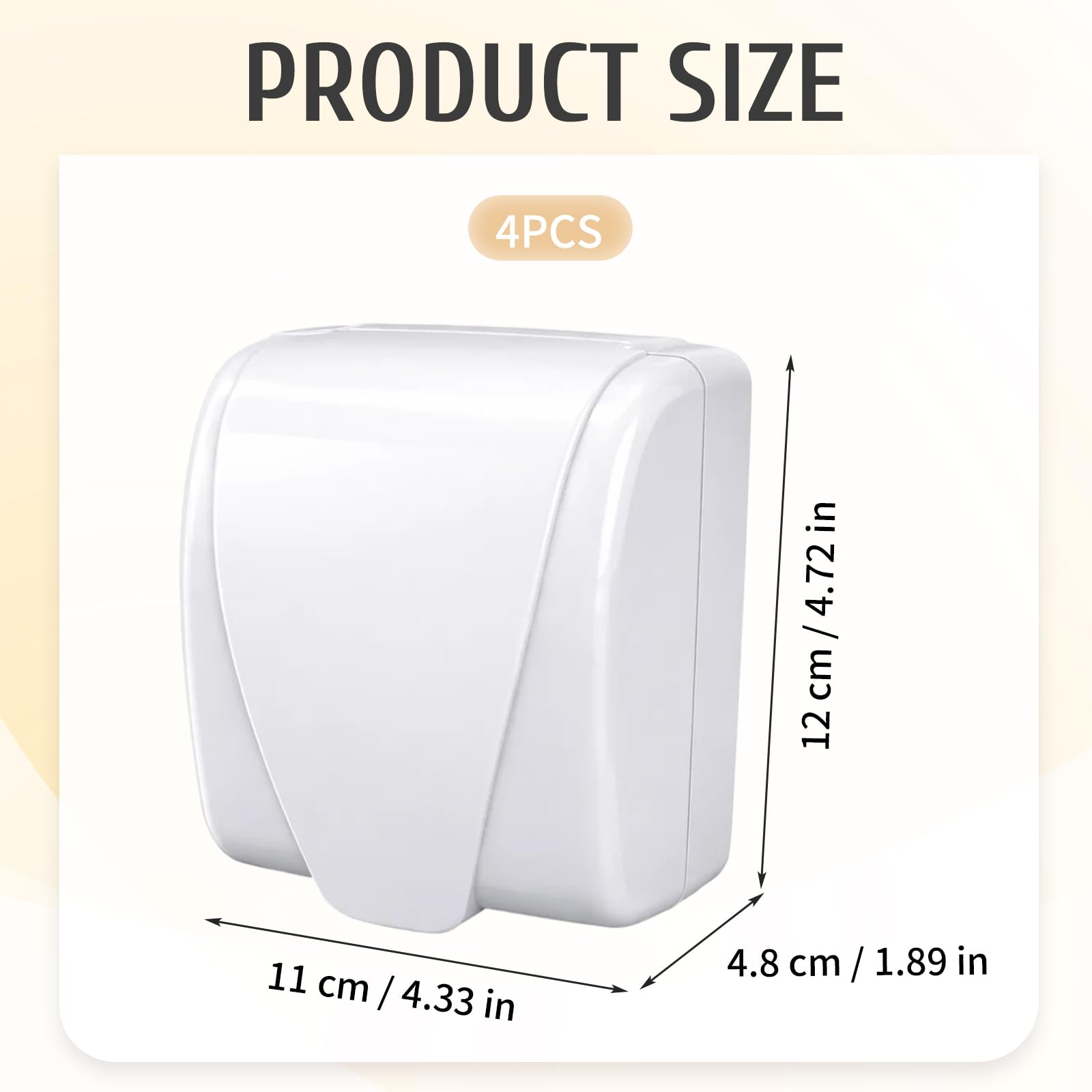 4pcs Plug Socket Covers UK, Plug Socket Covers, Plug Covers for Sockets UK Reduce Dust Accumulation in Sockets - Image 2