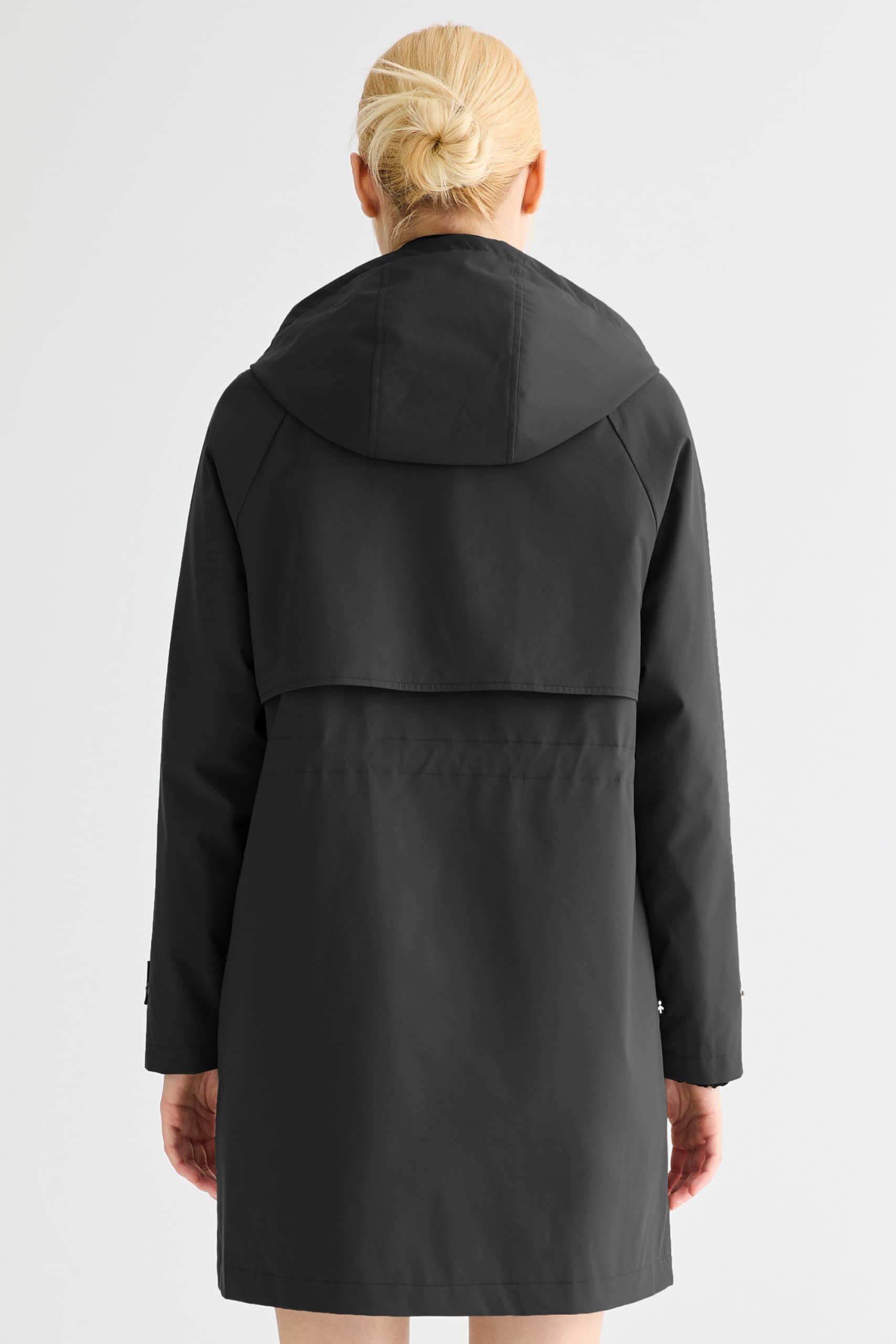 Orolay Femme Manteau Léger à Capuche Veste Imperméable et Coupe-vent D'extérieur