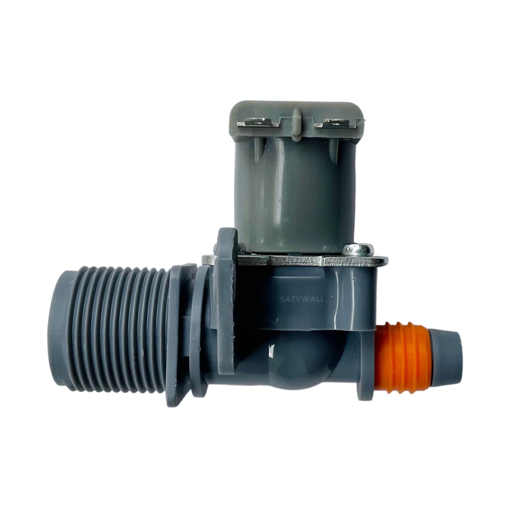 SATYWALI Single Water Inlet/feed Valve Grey compatible for SAMSUNG Top Load Washing Machine 2 Pin 220/230V