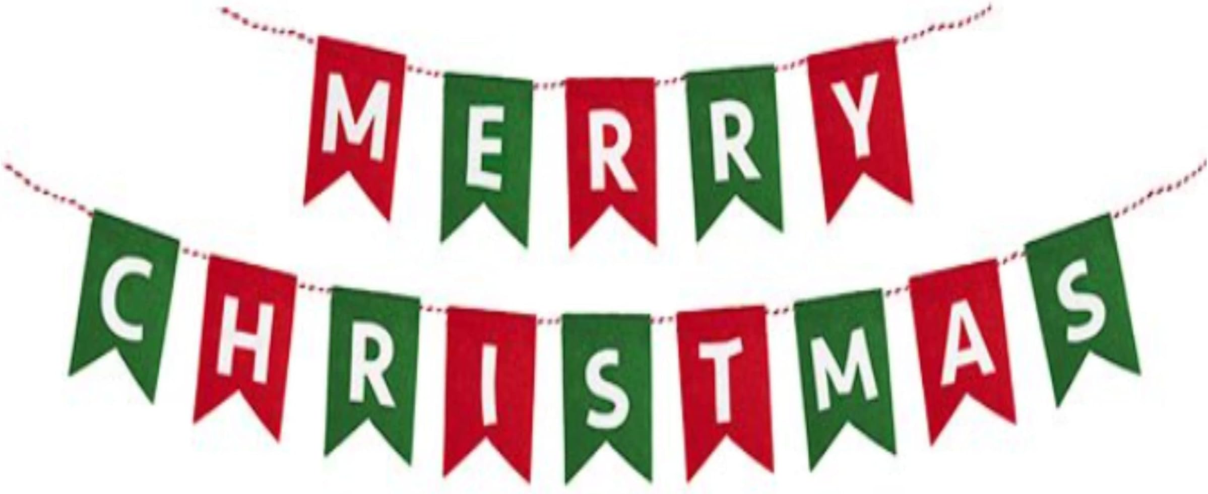 Christmas Bunting Banner Merry Christmas Party Decoration Bunting Burlap Bunting Kids Party Felt Streamers & Confetti Christmas Party Hanging Banners