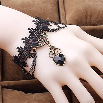 ローズゴールドハートブレスレット キラキラゴシックファッション