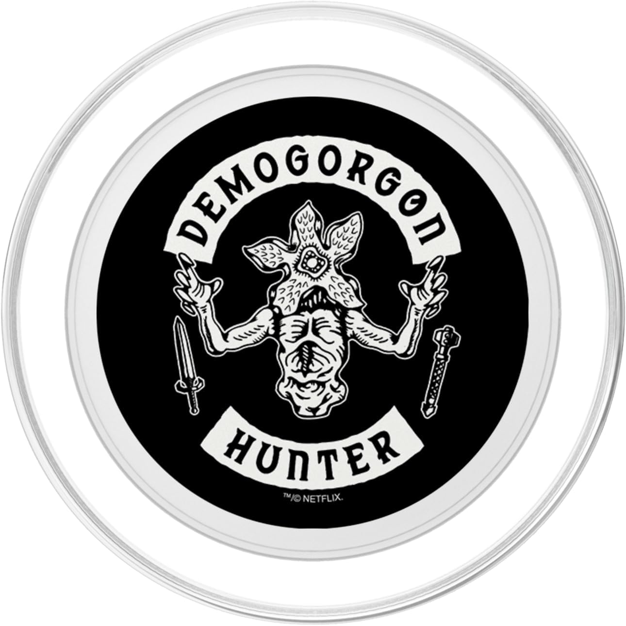 Stranger Things Demogorgon Hunter Banner PopSockets PopGrip for MagSafe