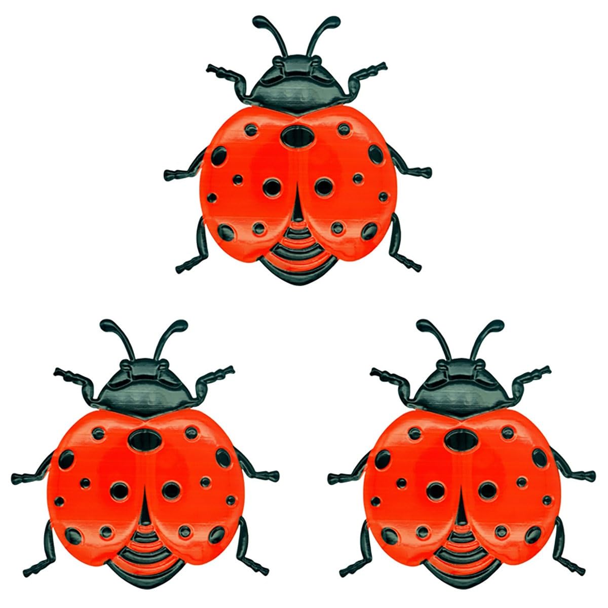 FRYSKYO Pack Of 3 Metal Garden Ornaments for Outdoor Use, Bees, Butterflies, Ladybugs, Balcony Decoration, Garden Decoration for Outdoors, Shed, Fence, Yard And Wall Hanging