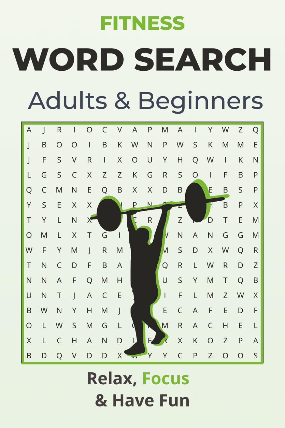 55 Fun Puzzles for Adults & Beginners: 55 Fitness-Themed Word Search Puzzles for Adults & Beginners | Easy to Medium