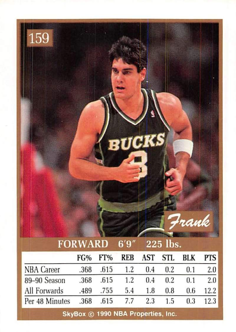 Amazon.com: 1990-91 SkyBox Basketball #159 Frank Kornet Milwaukee