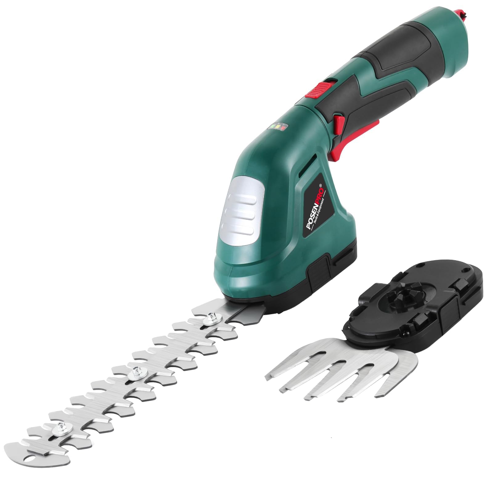 Parksde ® Accu-gras-/strukschaar - Accu: 4 V, 2,0 Ah - 2-n-1: voor