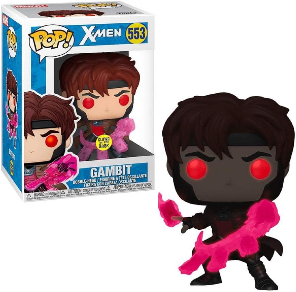 Amazon Com Pop X Men Gambit Glow In The Dark Vinyl Figure Entertainment Earth Exclusive Toys Games