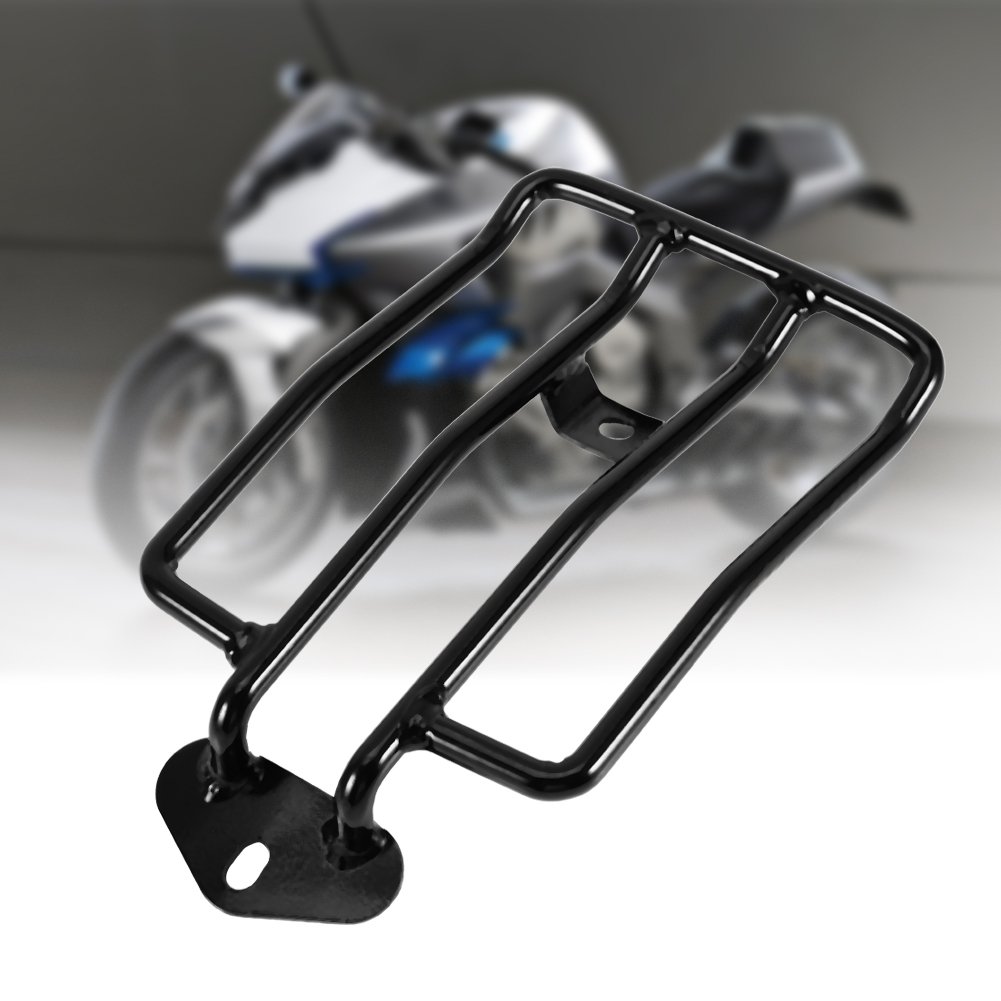 Portapacchi moto, Qiilu QL39008 Portabagagli posteriore portabagagli posteriore per XL883 / 1200 X48 2004-16