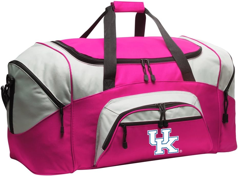 Kentucky Wildcats Suitcase Duffel Bag - Large University of Kentucky Duffle for Travel or UK Sports Gear Bag! (Pink)
