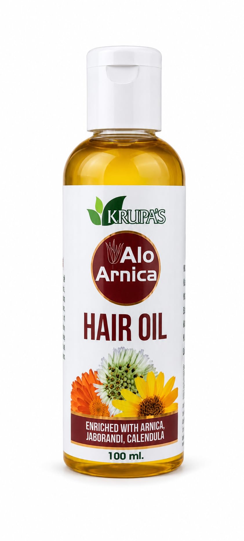 Alo Arnica Hair Oil Enriched with Arnica, Jaborandi, Calendula and Bhringraj Hair Oil 100ml | Pack of 2 |-image-37