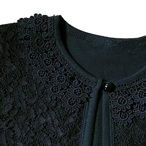 Image of CHENXIN Girl Shrugs Knit Long /Short Sleeve Lace Bolero Cardigan Shrug