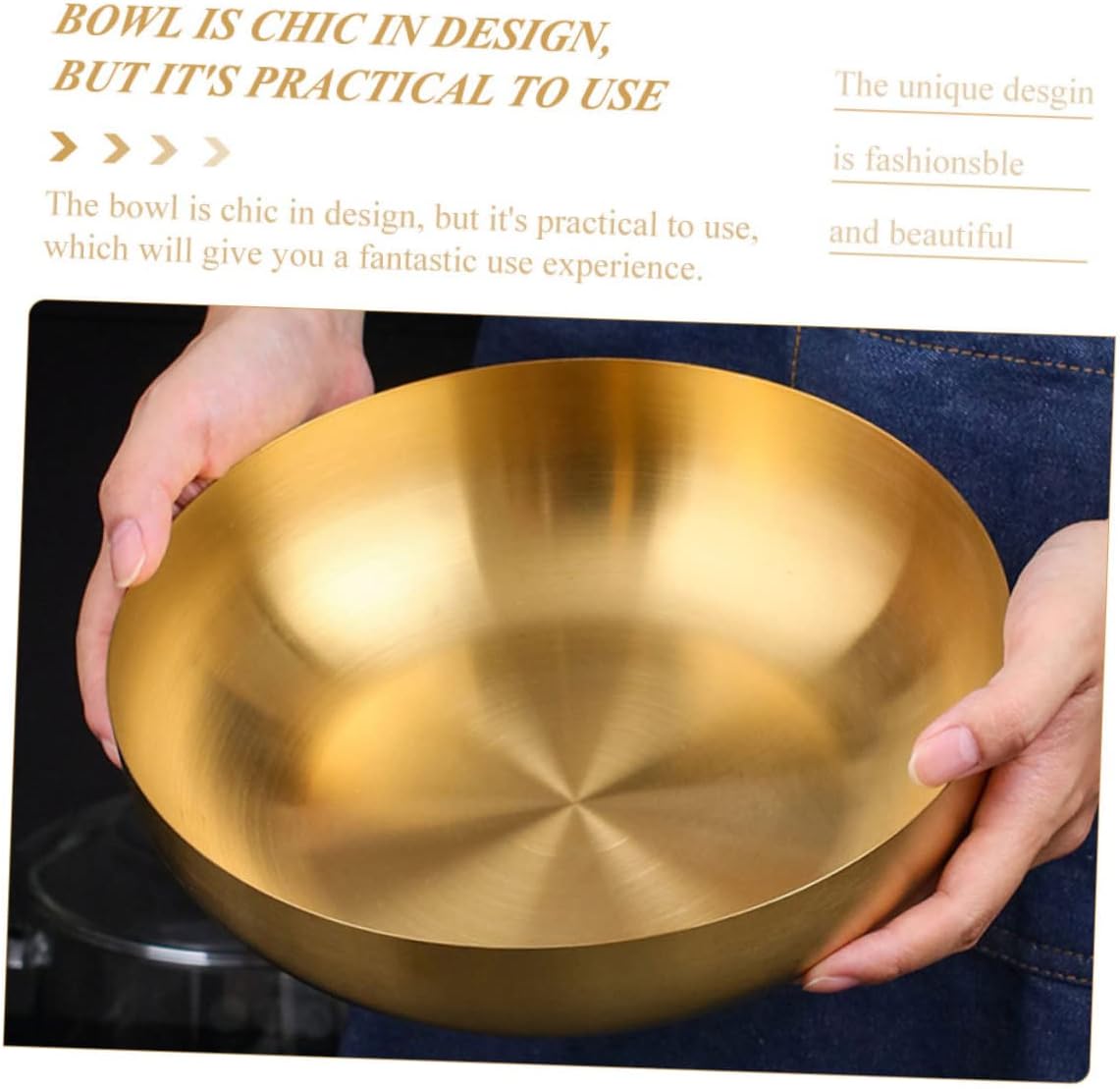 Mixing Bowl Sturdy Reusable Fruit Bowl for Cereal Salads Rice Noodles Elegant Kitchen Accessory Thick Sanded Finish