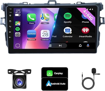 9 Inch WiFi 4G+64G Android 13 Car Stereo for Toyota Corolla 2009-2013