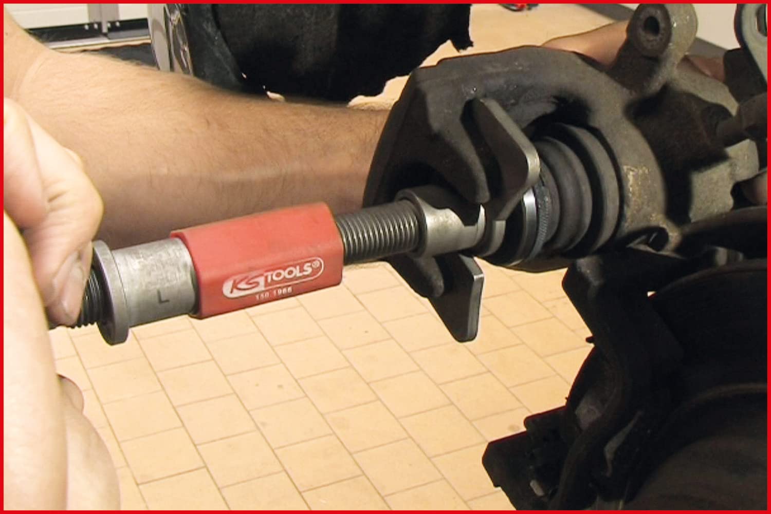 KS Tools 150.1965 Universal Bremskolben-Rückstell-Werkzeug-Satz, 4-tlg, Farbig