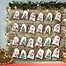 OurWarm Christmas Advent Calendar 2023 Decorations, 24 days Dimity Burlap Gift Bags Favors for Christms Toys Home Decor (6.3