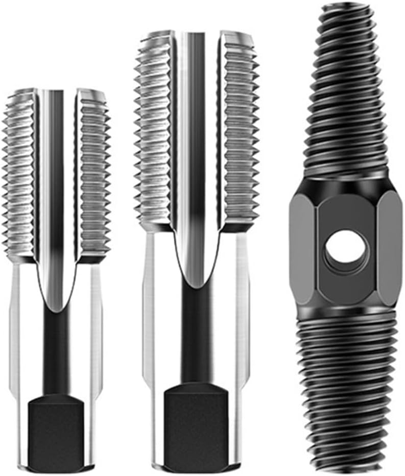 SBTRKT Double Head Screw Extractor Drill Bits Set Damaged Water Pipe Broken Bolt Screws Remover Tools Faucet Valve Thread Repair Taps (Color : Extractor Two Head)