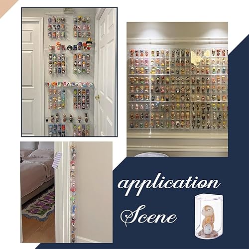 Miniatura 6 de NBEADS 8 vitrinas de plástico transparente, caja de exhibición de acrílico transparente para montaje en miniatura, estuche de almacenamiento para