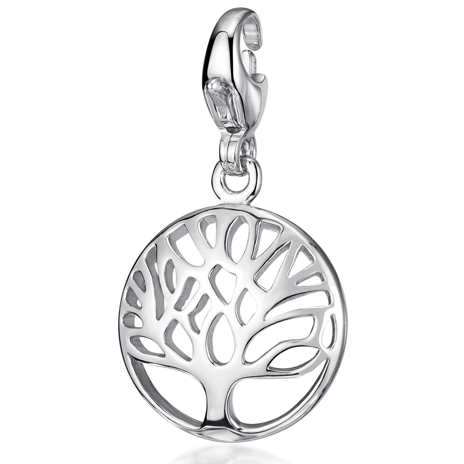 MATERIA by Matthias Wagner Pendentif charme Arbre de vie Selva - Argent 925 - Pendentif - Fermoir mousqueton pour bracelet/chaîne #C43