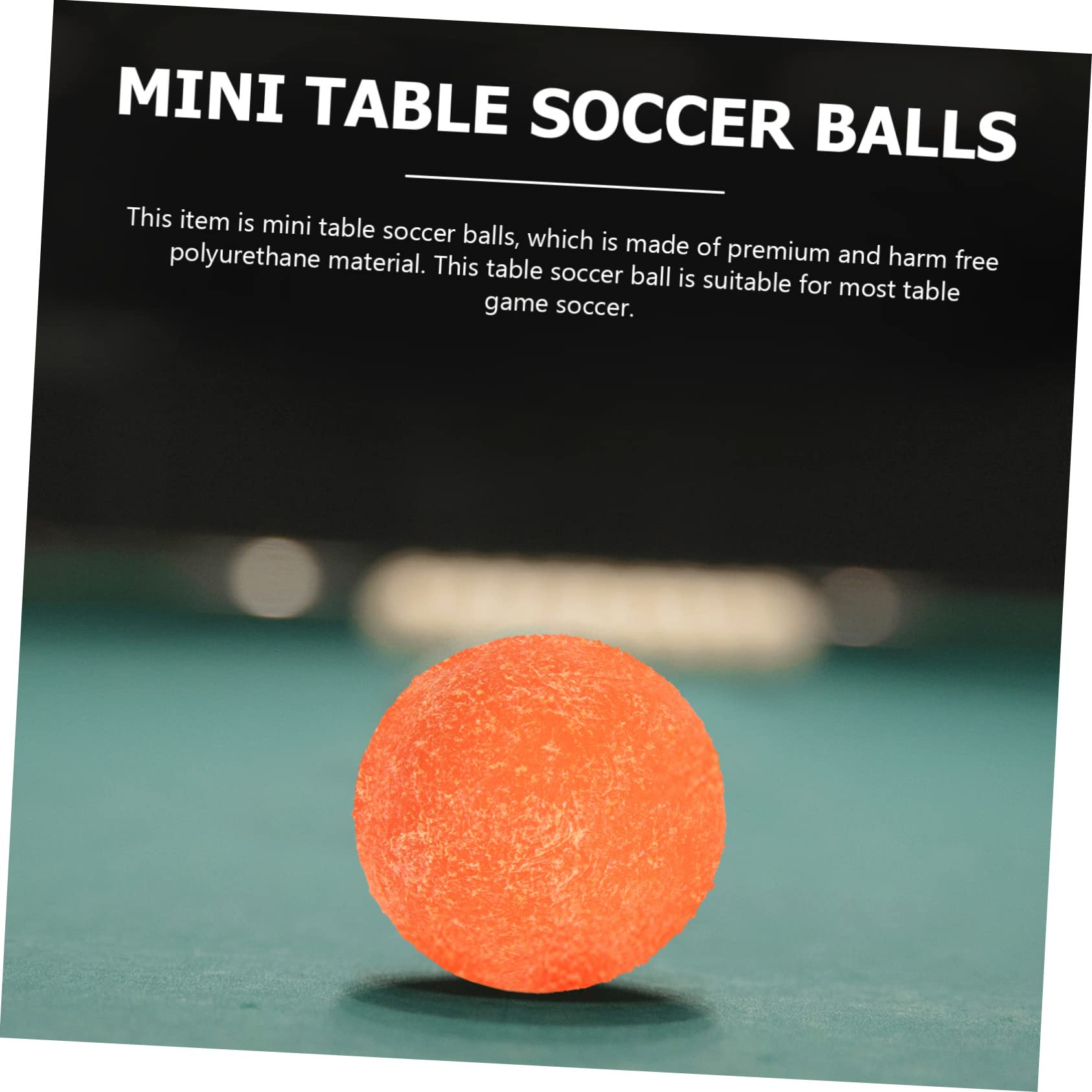 TOYANDONA Bolas De Fútbol De Adultos Accesorios Futbolín Superficie Satinada Compatible Escritorio Y Actividades Recreativas 4 Piezas X 4
