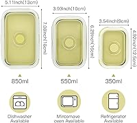 Vista 2 de Lonchera plegable de silicona, contenedor portátil de almacenamiento de alimentos, caja de picnic al aire libre, ahorro de espacio, apta