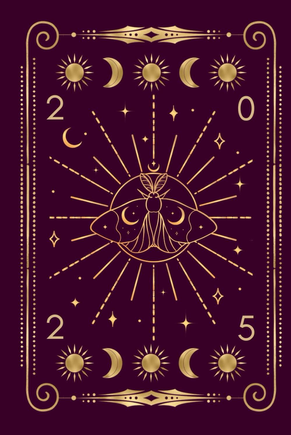 Witches Datebook 2025 Diary Includes UK Holidays, Sabbats, Tarot, rune