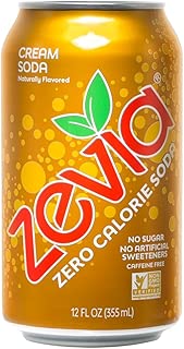 Zevia Zero Calorie Cream Soda, Naturally Sweetened, 12 Fl Oz Can, Pack of 24 (Packaging May Vary) - coolthings.us