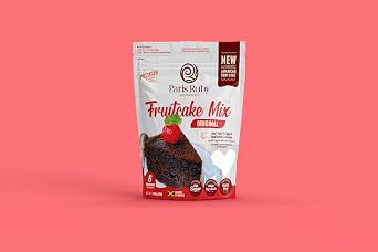 Jamaican Fruit Cake Mix, Paris Ruby Authentic Original, 6 Servings, Low Sugar- Pouch Bag