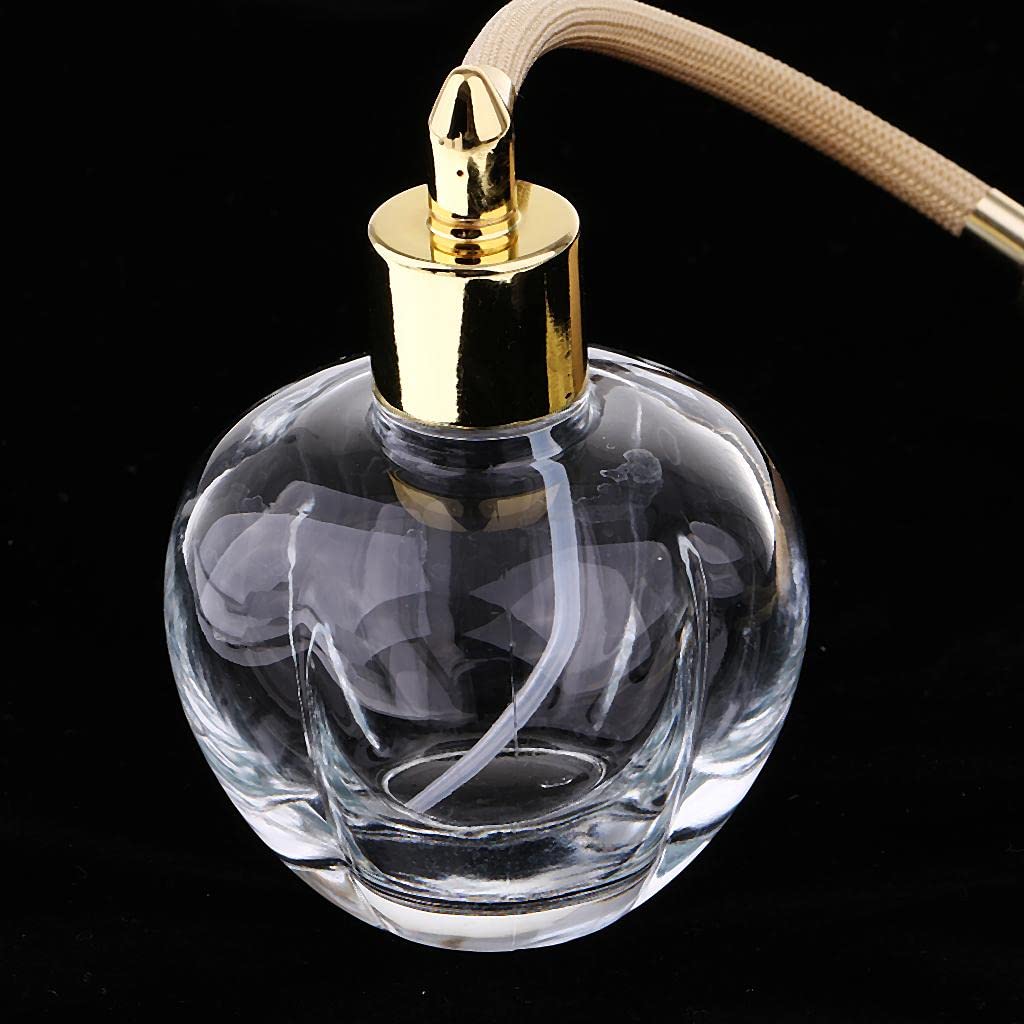 Leere Kristall Parfümflasche, 100 Ml Sprühflasche, Gelb