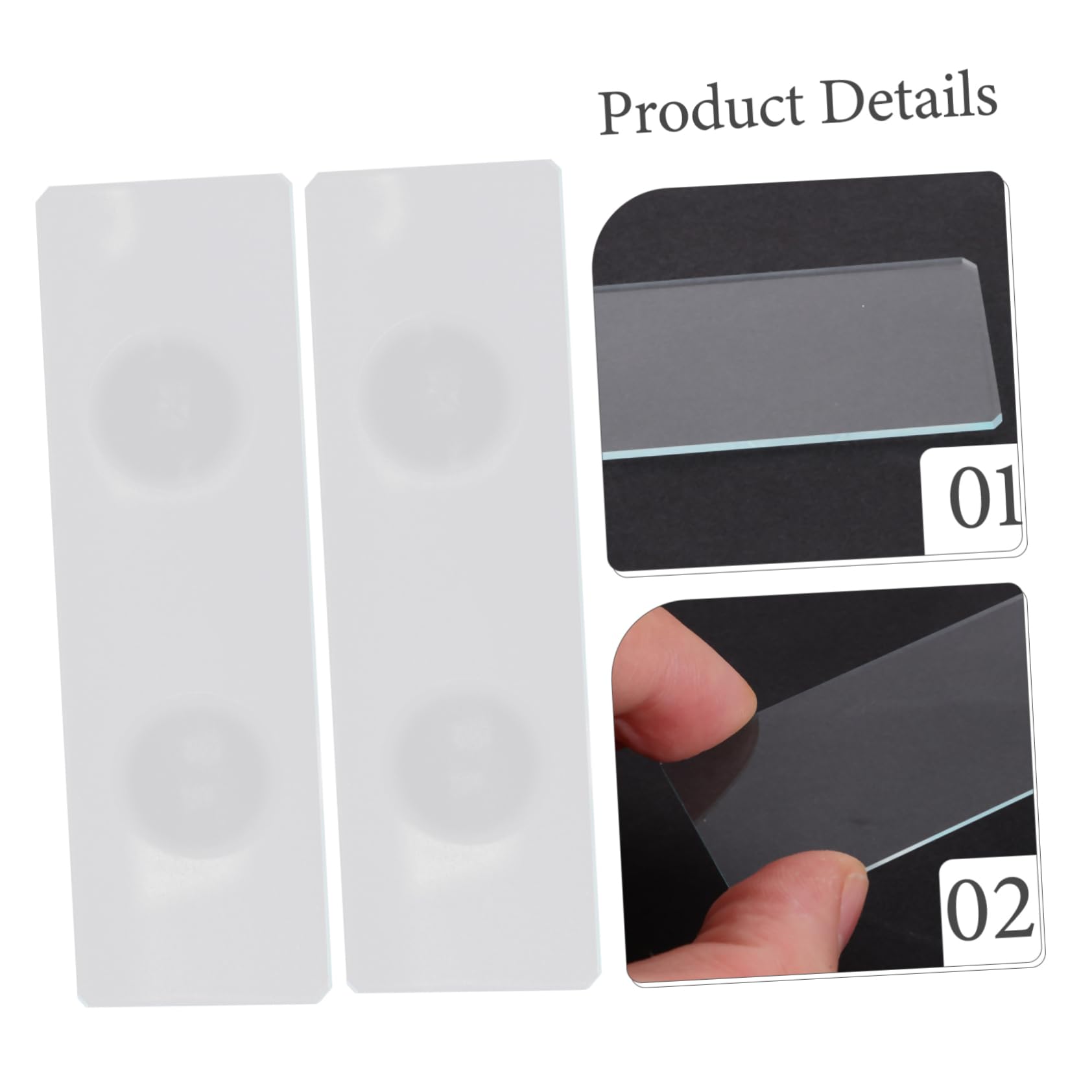 50 Uds Portaobjetos Cóncavos Portaobjetos De Vidrio Para Microscopio Portaobjetos De Vidrio Para Especímenes Portaobjetos De Microscopio Para Laboratorio Portaobjetos De Vidrio