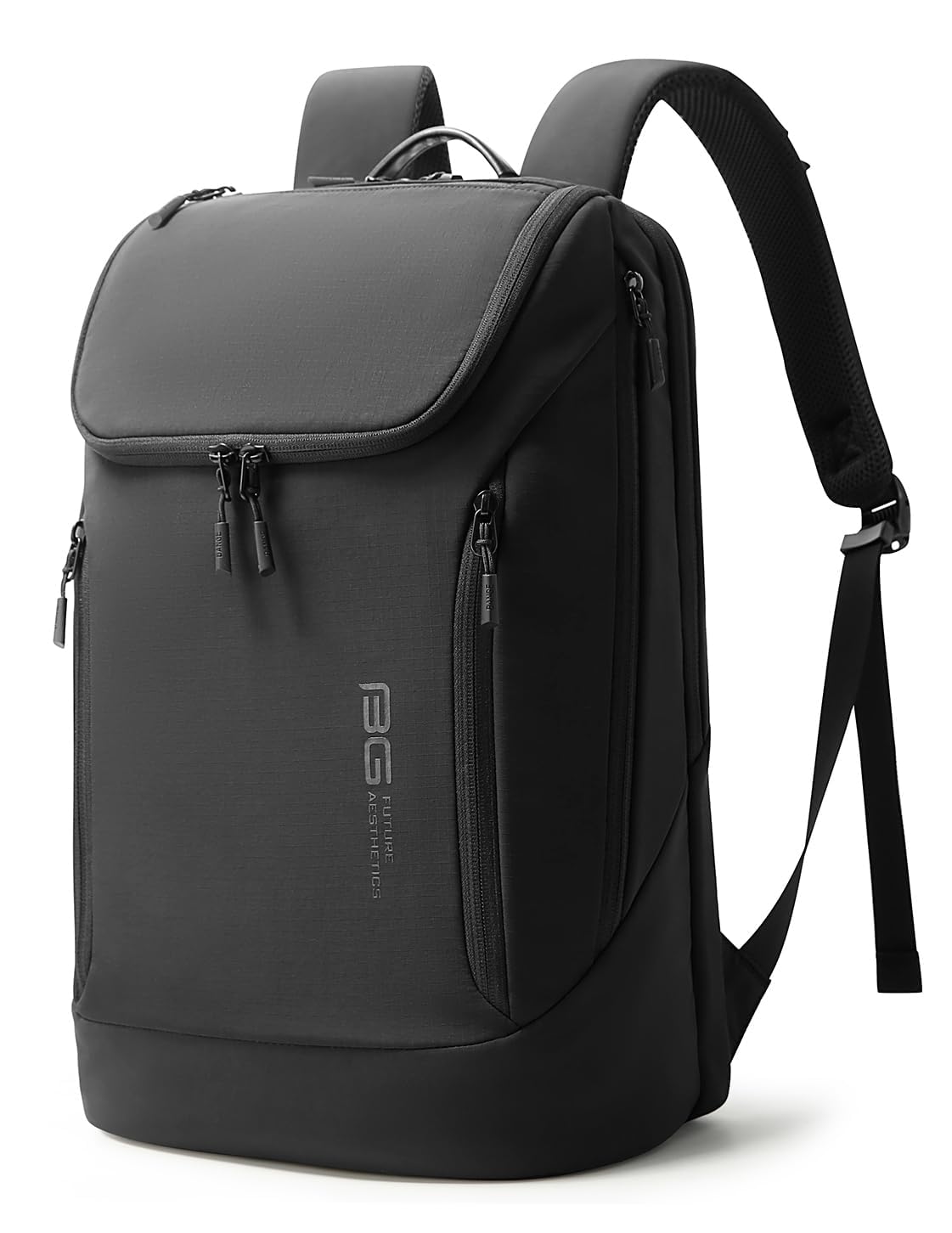 BANGE Captain Business Smart Backpack Waterproof fit 15.6 Inch Laptop Backpack, Travel Durable Backpack for Men and Women (Black - Version 2.0)