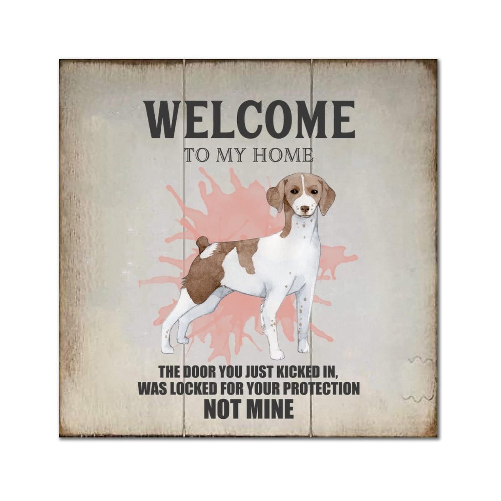 Plaque murale vintage en bois pour embellir une entree sombre ou vide