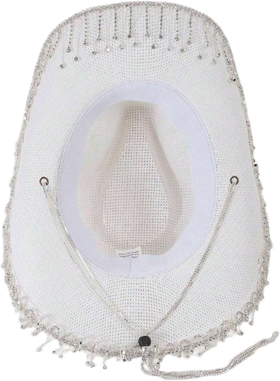 Adult Fringe Cowgirls Hat with Adjustable Chin Rope Woman Western Cowgirls Hat Stage Photography Hat