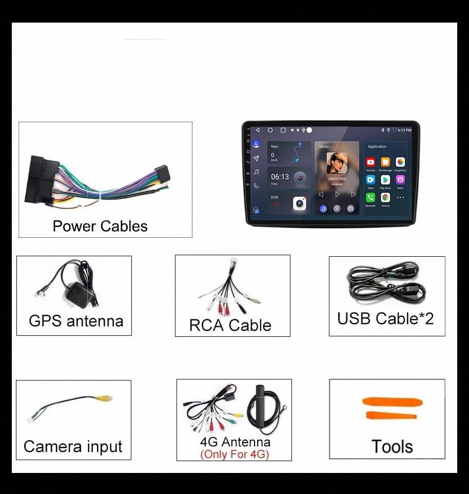 Radio de coche 2 DIN para reparar salpicadero de Hyundai i10 con GPS y Bluetooth 6