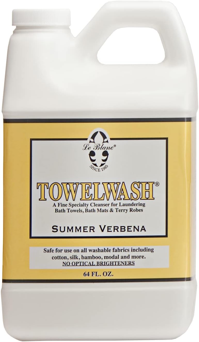Le Blanc® Summer Verbena Towelwash® – Luxury Laundry Cleanser for Bath Linens - 64 OZ. (1 Pack)