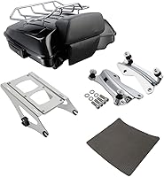 Vista 35 de TCMT - Caja de maletero para motocicletas Black Latch Razor con almohadilla de respaldo para Harley Touring 2014-2025 CVO Road King Road Glide