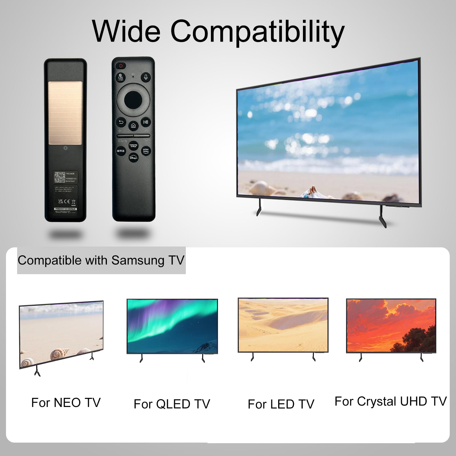 BN59-01432A - Telecomando vocale sostitutivo per Smart TV Samsung S95D S95C S95B S90D S90C S9 S85D QNX1D QN990C QN95BD QN95B QN90D QN90CD QN90C QN90B QN900D QN90D N900C Serie QN900B QN85D