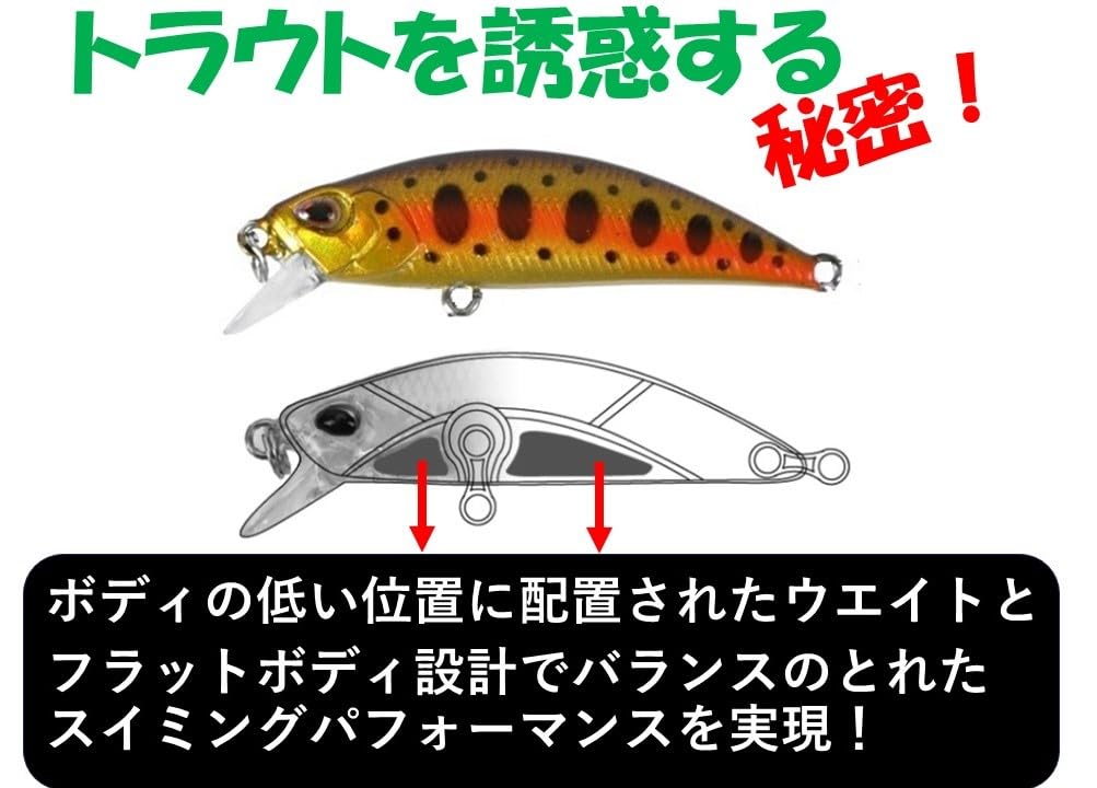 Amazon.co.jp: ナイトアーミー 釣具 5g トラウトミノー 5色入り