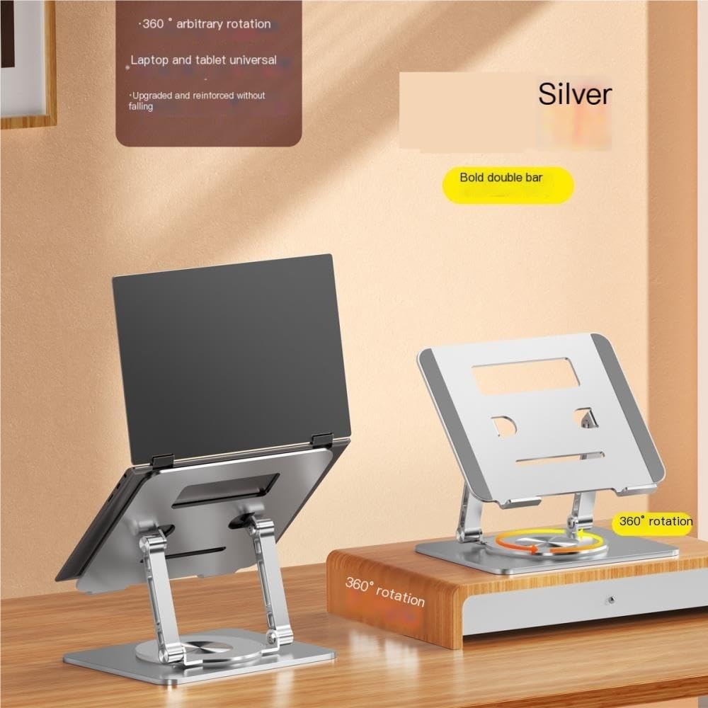 Supporto for laptop pieghevole in alluminio girevole a 360 gradi for tablet