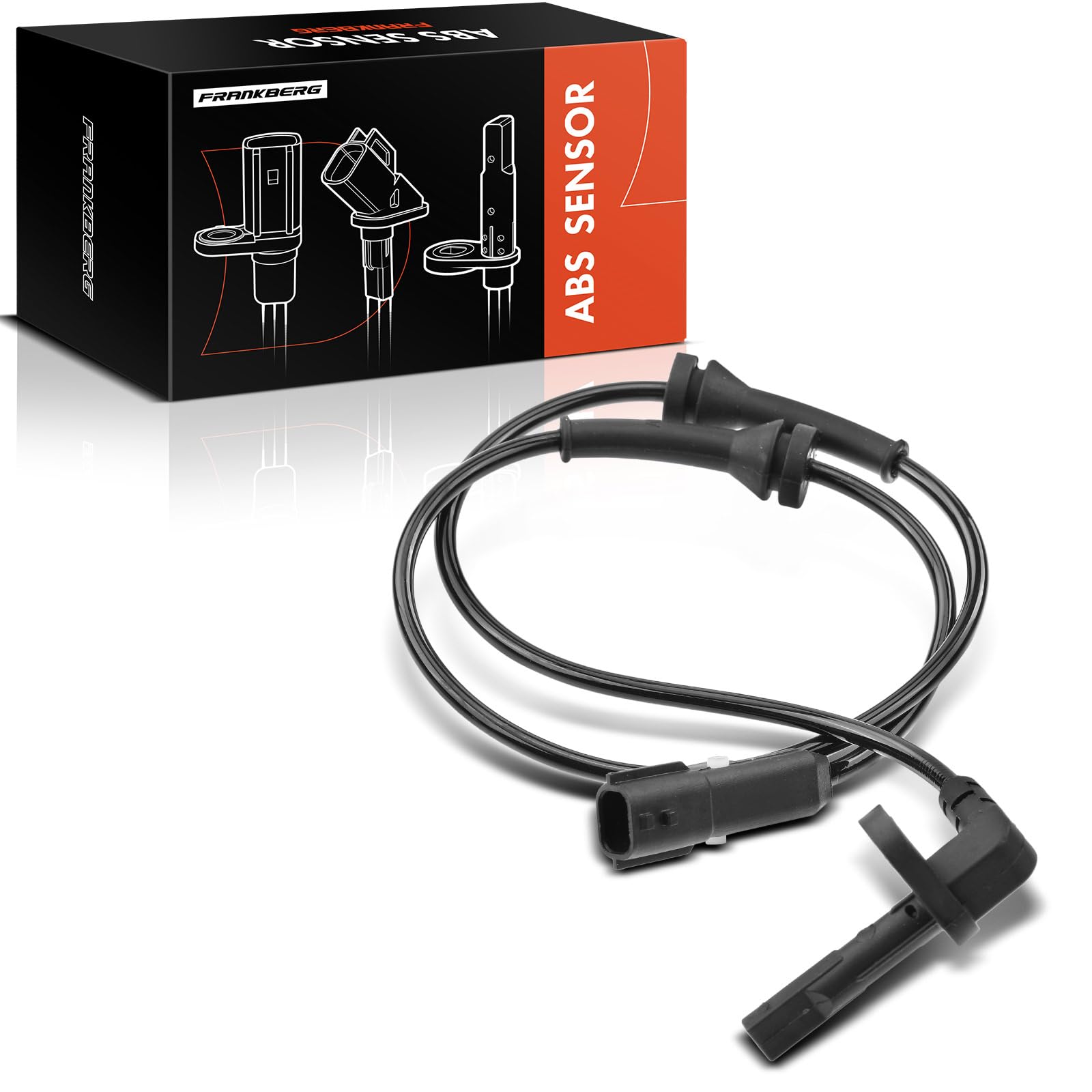 Frankberg Sensore Velocità Ruota ABS Sensore ABS 2-Poli Compatibile con Master III Bus JV Movano B Bus X62 Master III Pianale/Telaio EV HV UV Master III Furgone FV Movano B Kipper X62 V46720160